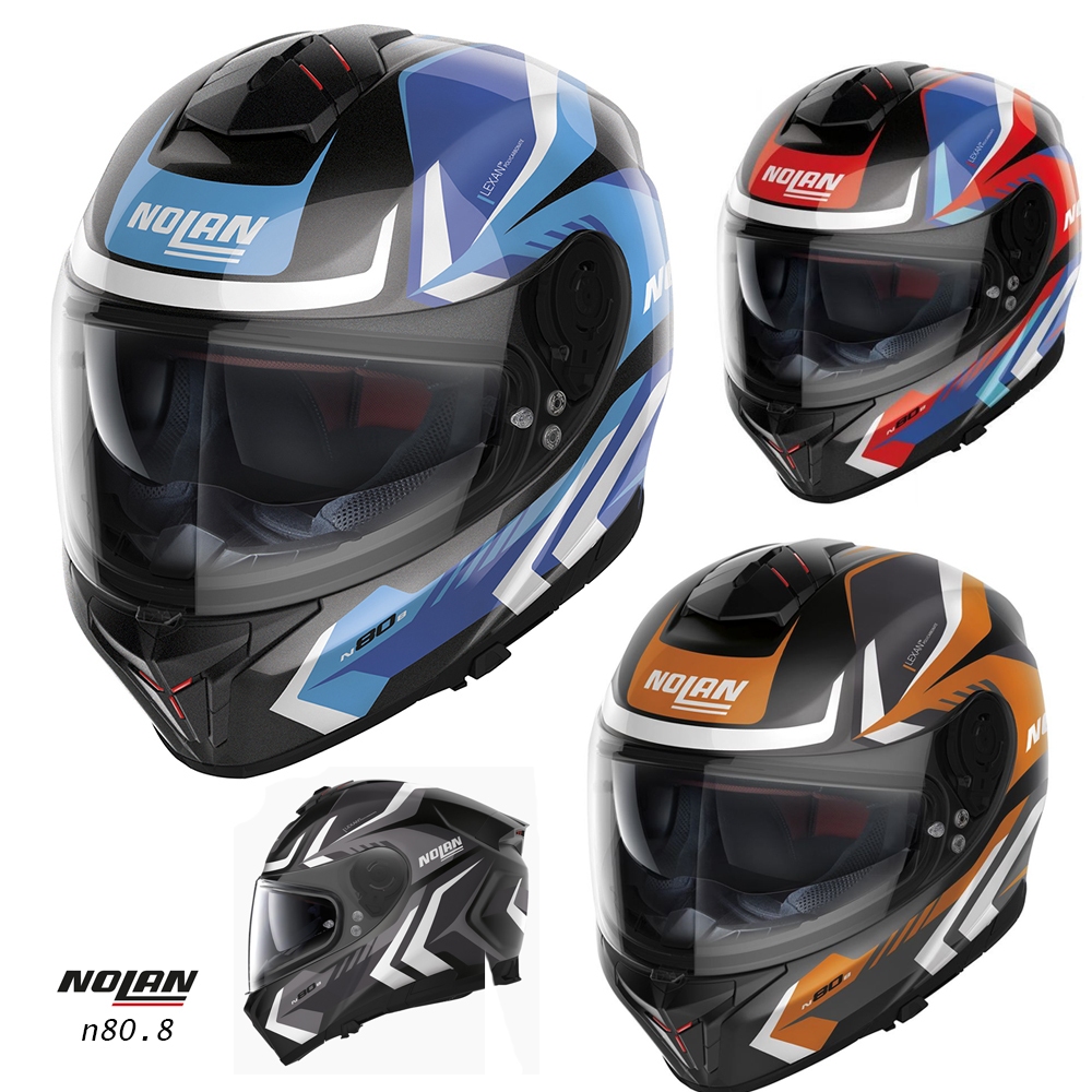 Nolan หมวกกันน็อค N80.8 หมวก สไตล์ Sport Touring เปลือกหมวกโพลีคาร์บอเนตคุณภาพสูง