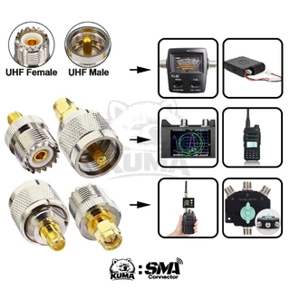 1 ตัว / SMA to UHF แบบตัวเลือก มีหัว ผู้ หัวเมีย Male Female SO239 PL259 เคเบิ้ล วิทยุ เสาอากาศ RF