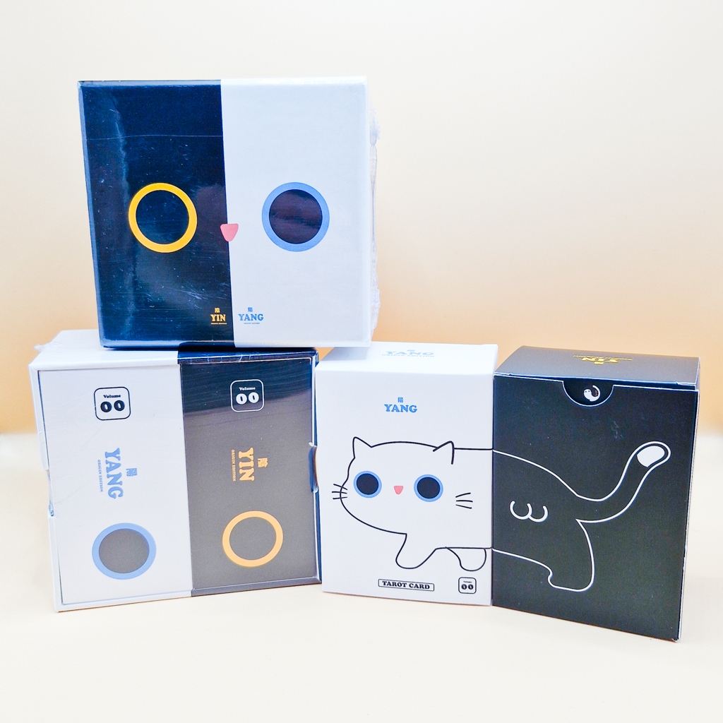 Tarot Cards ชุดไพ่ทาโรต์ลาย Yin-Yang Original Edition ลวดลายโดดเด่น มีเอกลักษณ์🐈🐈‍⬛[YINYANG]