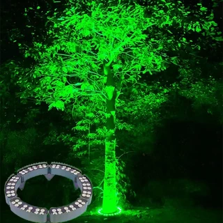 กลางแจ้งกันน้ำไฟ LED ต้นไม้ ไฟสปอร์ตไลท์แบบวงแหวน มีแสงสีขาว, แสงสีเหลือง, แสงที่มีสีสัน RGB เหมาะสำหรับสวนสาธารณะ สวน