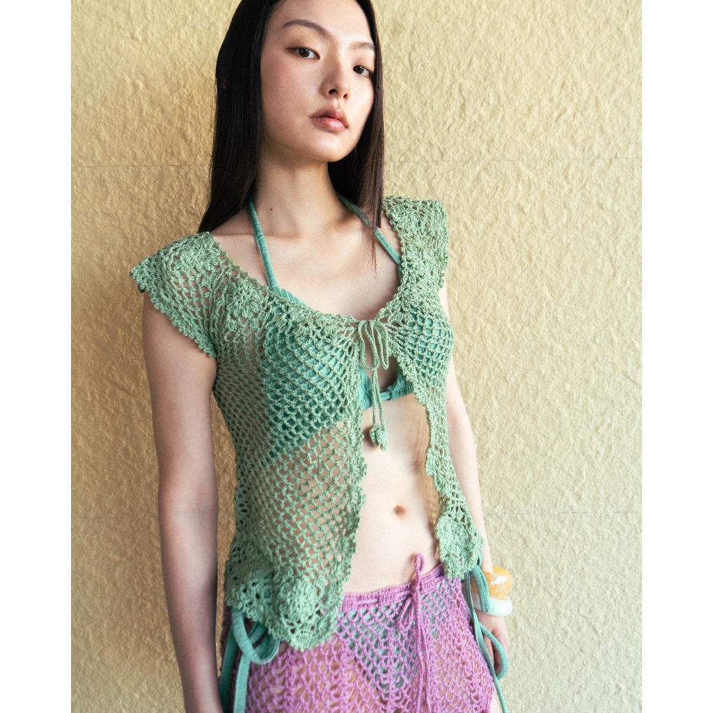 Allur Quarter Spring crochet top เสื้อสานถักมือคลุมบิกินี่