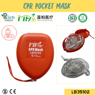 Mflab CPR Pocket Mask ชุดช่วยหายใจปากเป่า [LB35102]