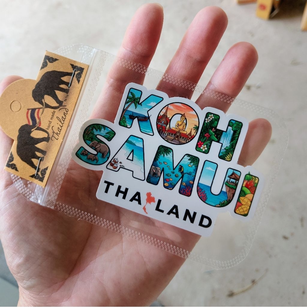 สติ๊กเกอร์เกาะสมุย ประเทศไทย (Sticker Koh Samui Thailand)
