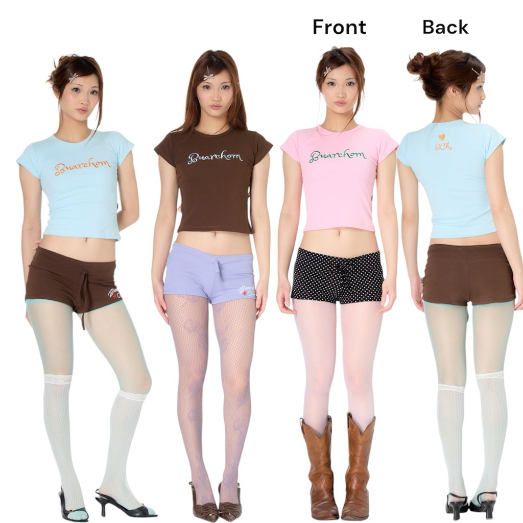 Buarchom whimsy tee (big logo) เสื้อยืด เสื้อเบบี้ที งานปัก