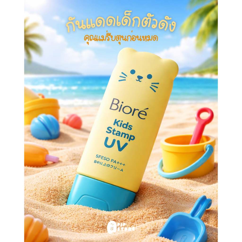 (มีส่งด่วน) ครีมกันแดดเด็ก biore นำเข้าจากญี่ปุ่น