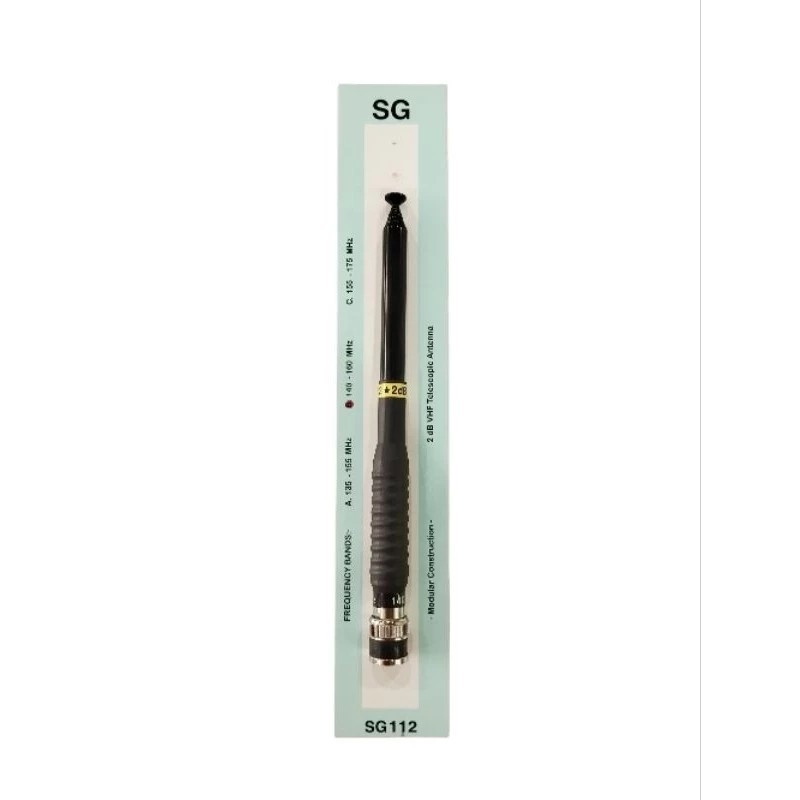 เสาสไลด์ 9 ท่อน SG112 2dB Telescopic Antenna ขั้ว BNC เสาอากาศ เสาสัญญาณ เสาวิทยุ