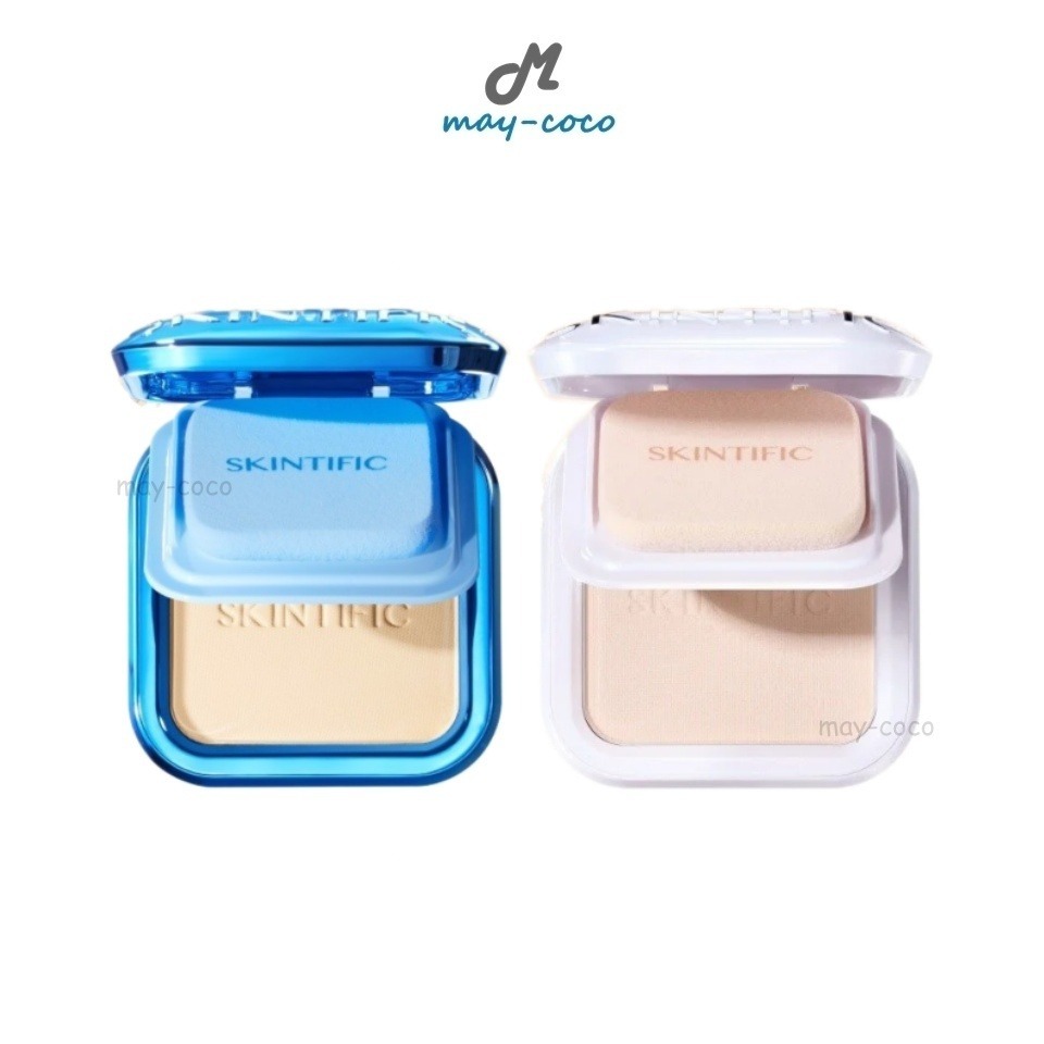 ถูก/แท้/มีไลฟ์ แป้ง Skintific Powder Foundation แป้งผสมรองพื้น ปกปิด คุมมัน เบลอรูขุมขน ผิวแมท เนียน ติดทน