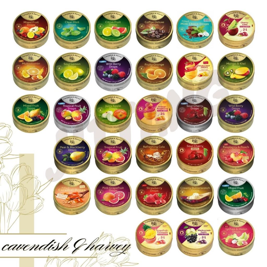 Cavendish&Harvey ลูกอมรสผลไม้แท้ 100 % เข้มข้น (175 g)