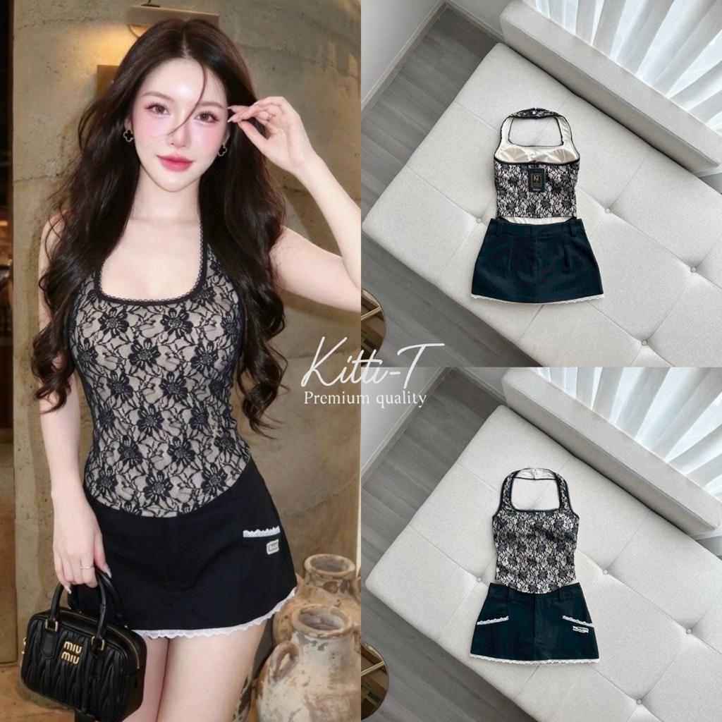 KT 1366 Set (2) กระโปรง+เสื้อ Kitti