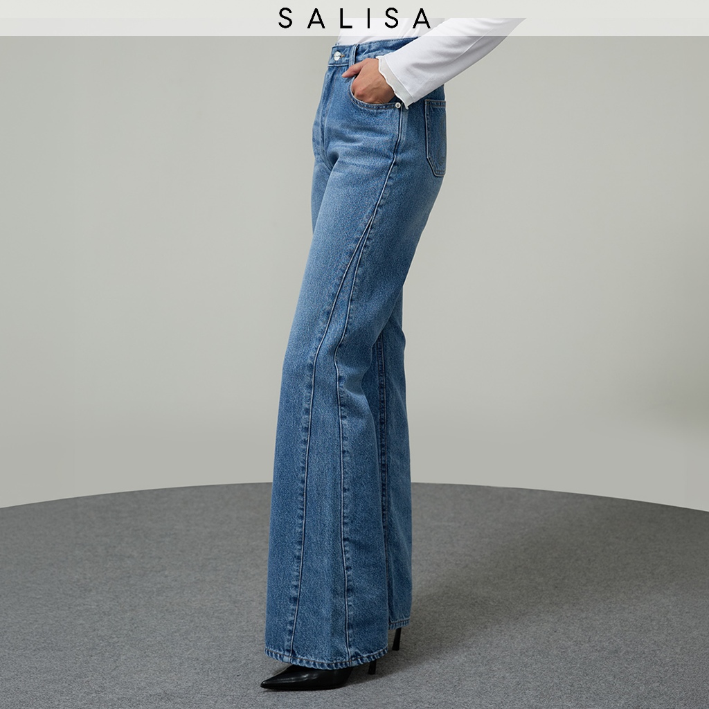 SALISA - JEANS SS26 FLARE INSERT (เอวกลาง-สูง)