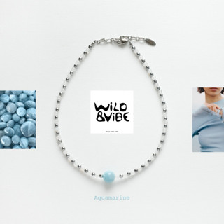 “Ocean Whisper” Aquamarine Necklace 💙 สร้อยคออะความารีน + เฮ…