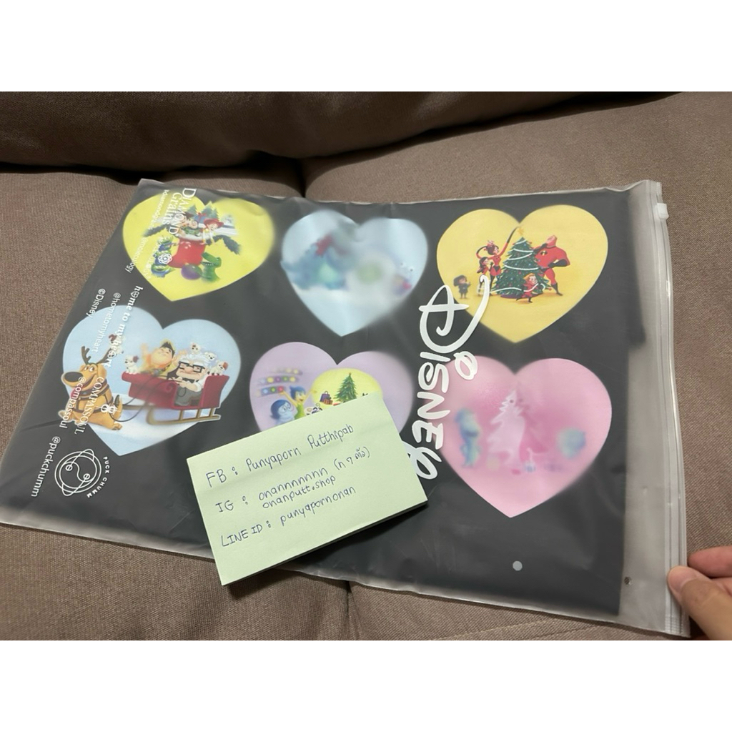 hometomyheart เสื้อ Pixar Collection อก 44“ 💜💙💛💓