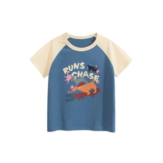 เสื้อยืดเด็ก ใส่ได้ทั้งผู้ชายและผู้หญิง เนื้อผ้าCOTTON100% ยืด2-3นิ้ว ไม่หนาไม่บาง ใส่สบาย สินค้าตรงปก (ส่งของทุกวัน)