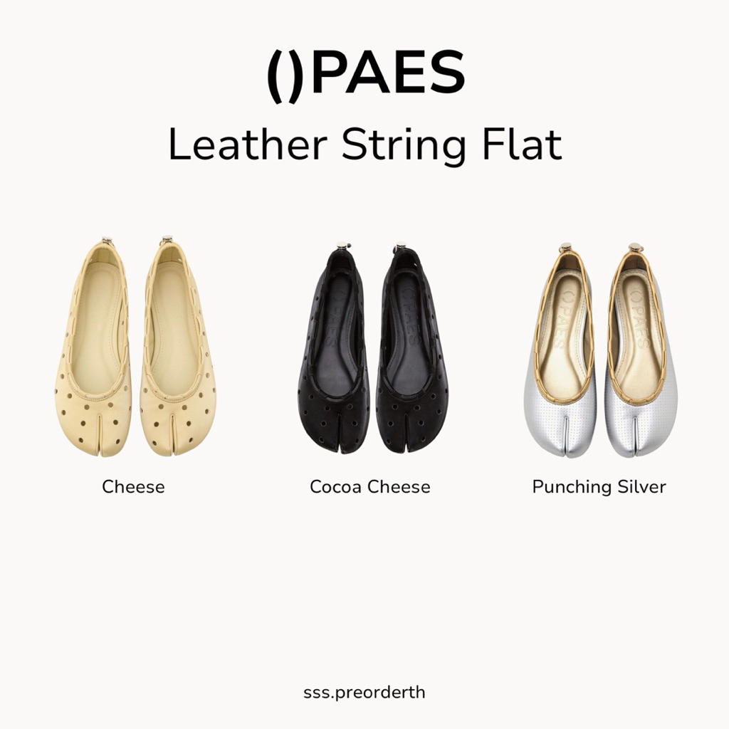 [ พรีออเดอร์ ] PAES String Flat Tabi Shoes