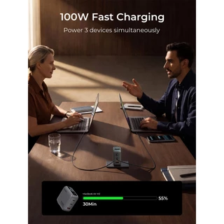 AUKEY หัวชาร์จเร็ว Nova Series GaN Charger 140W / 100W / 65W หัวปลั๊กเปลี่ยนได้ (EU/UK/US/TH)