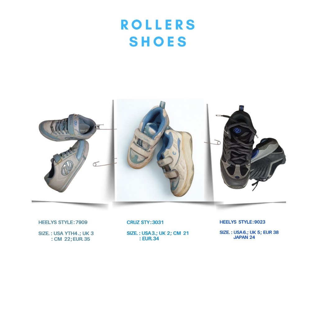 รองเท้าสเก็ตยี่ห้อHEELYS_2ล้อ และ 1 ล้อ, CRUZ _2 ล้อ