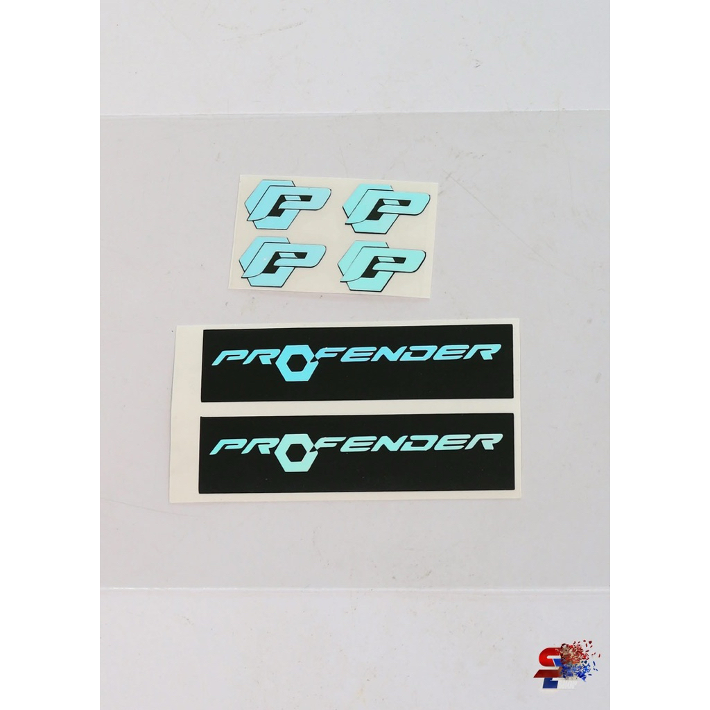 NEW สติ๊กเกอร์แต่งโช๊ค profender ครบชุด สีโครมเงา สีรุ้ง สวย สำหรับโช๊คคู่ ราคา ถูกที่สุด ดีลบีเคเค แกลเลอรีภาพที่ 3