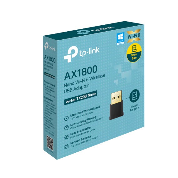 TP-Link Archer TX20U Nano USB Adapter สำหรับการเชื่อมต่อไวไฟ 6
