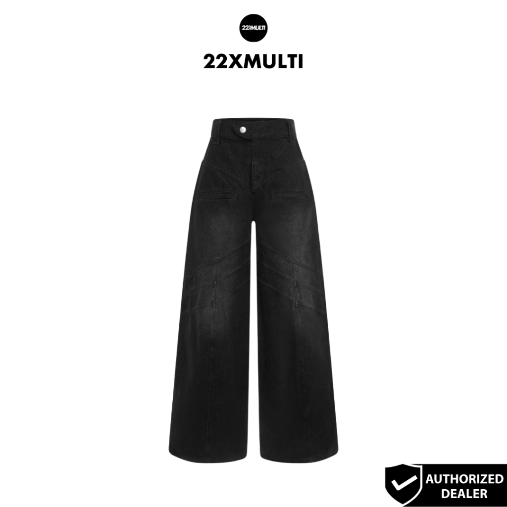 DIMOIR - DIMOIR FADED DENIM WAVE JEANS