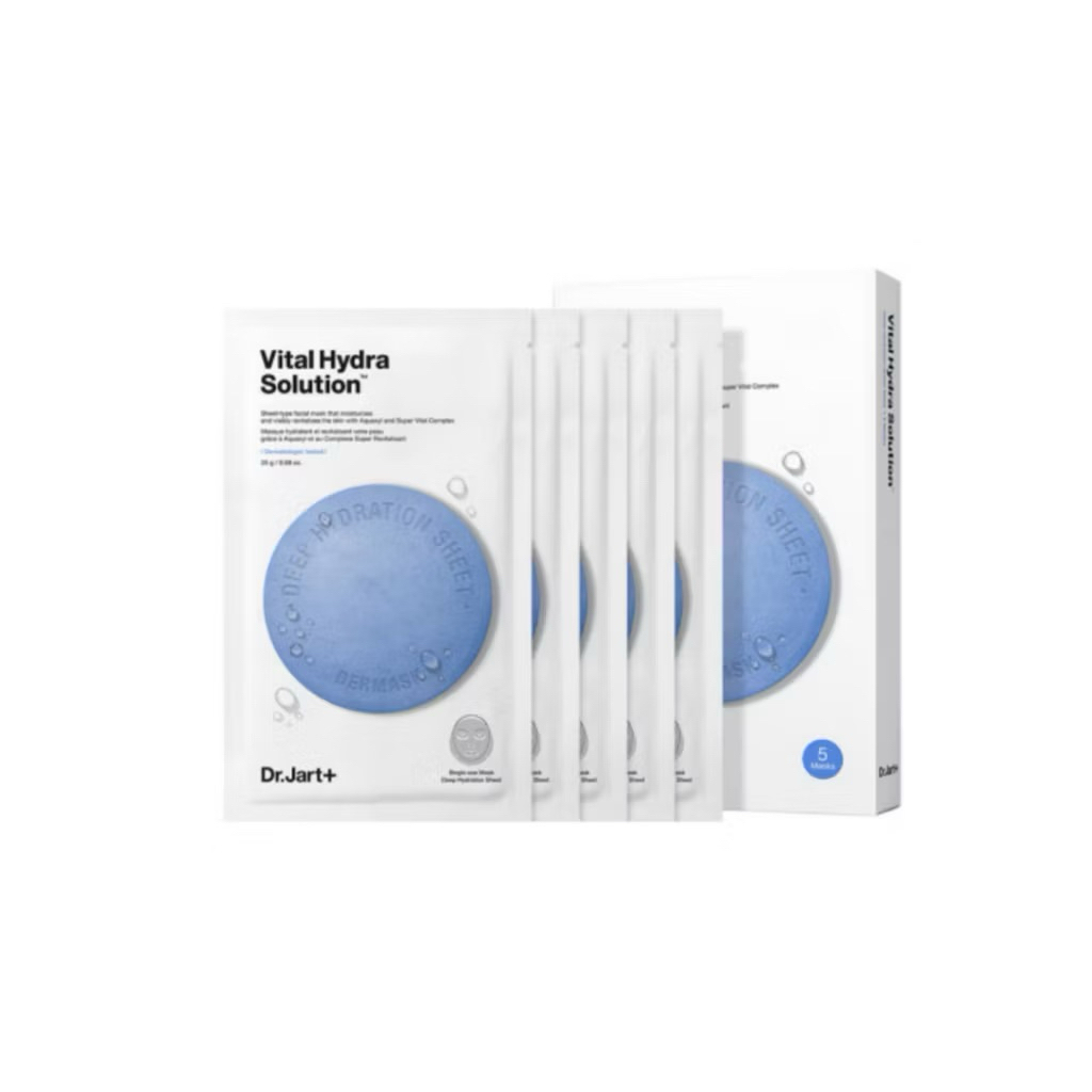 (1กล่อง5แผ่น)Dr.jart+ Dermask Water Jet Vital Hydra Solution Face Mask Pack 25g x 5pcs