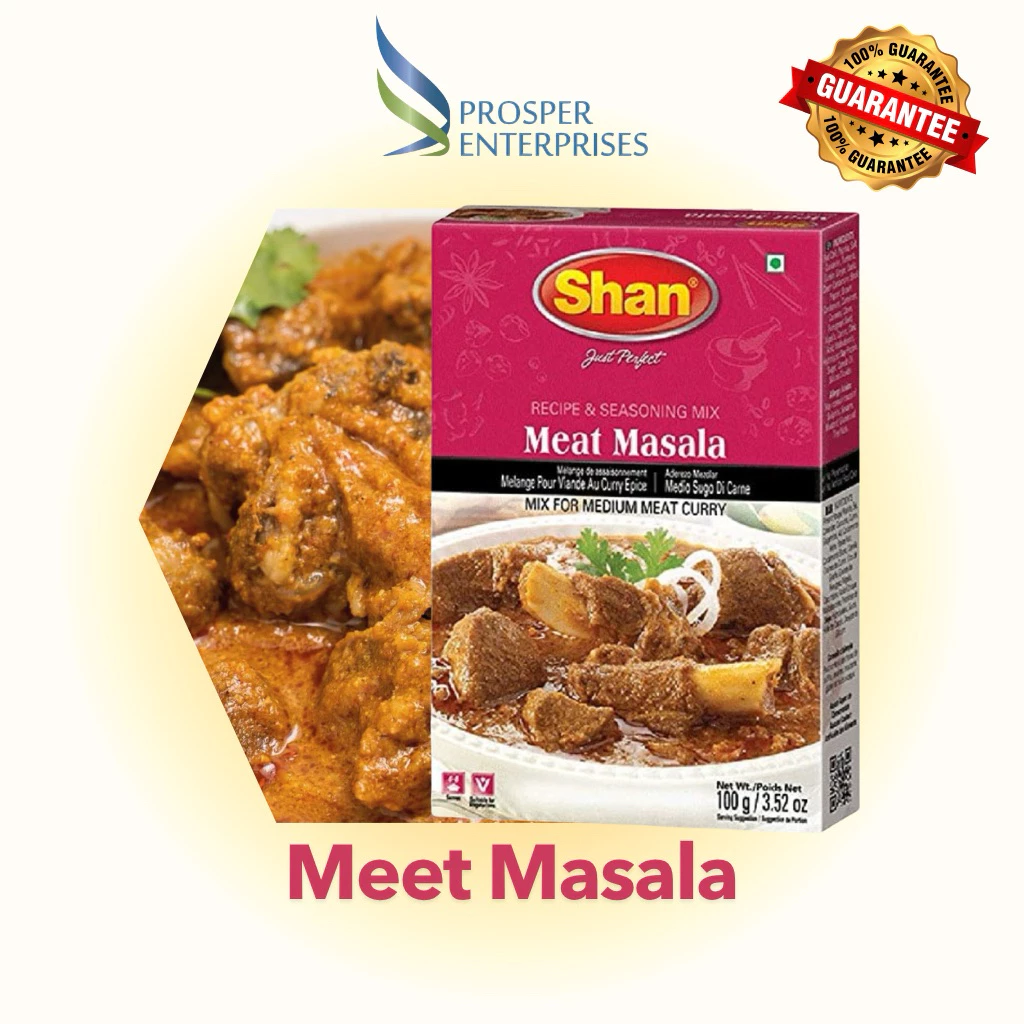 Shan Meat Masala 100g | ผงปรุงเนื้อ | เครื่องเทศอินเดีย/ปากีสถาน | สำหรับแกงและผัด | Halal