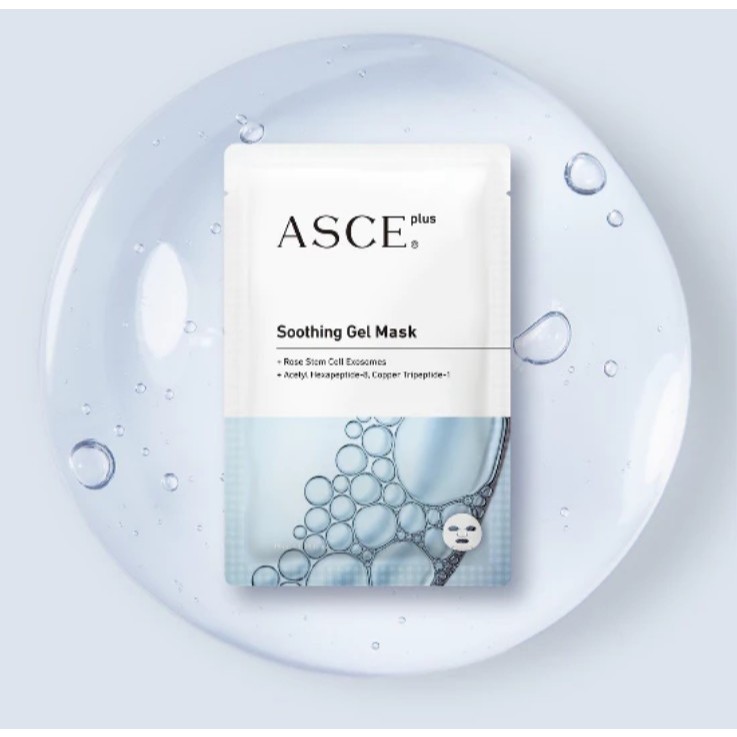 ASCE Plus Exosome Soothing Gel Mask 38 ml x 3 ชิ้น ASCE+ Mask ดูแลผิวหลังเลเซอร์ หัตถการ ลดรอยแดง