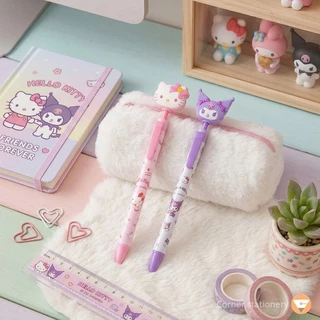 ปากกาเจลกด Sanrio ลาย Kitty Kuromi หมึกน้ำเงิน 0.5 มม.ตรา iigen รุ่นYZ880386 ลิขสิทธ์แท้ 1 ด้าม