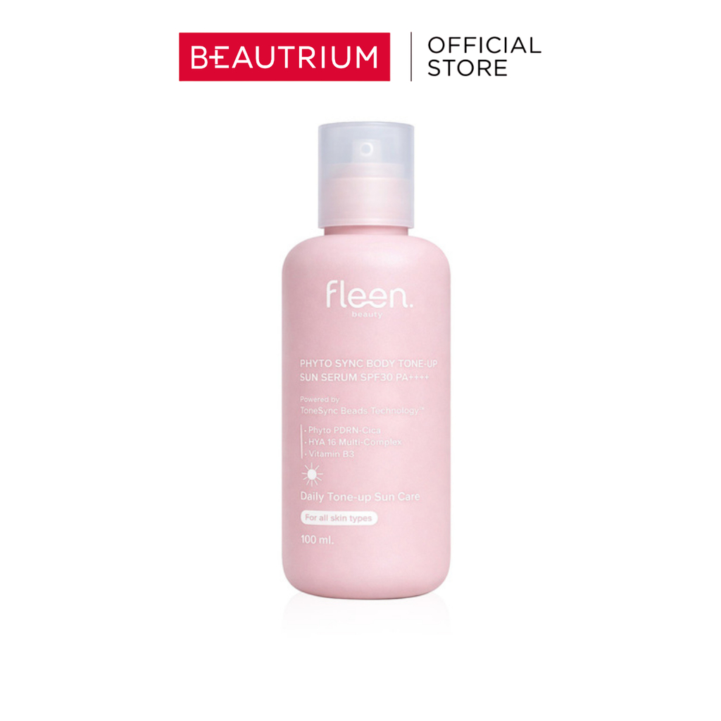 FLEEN BEAUTY Phyto Sync Body Tone Up Sun Serum SPF30 PA++++ เซรั่มบํารุงผิวกายผสมกันแดด 100ml
