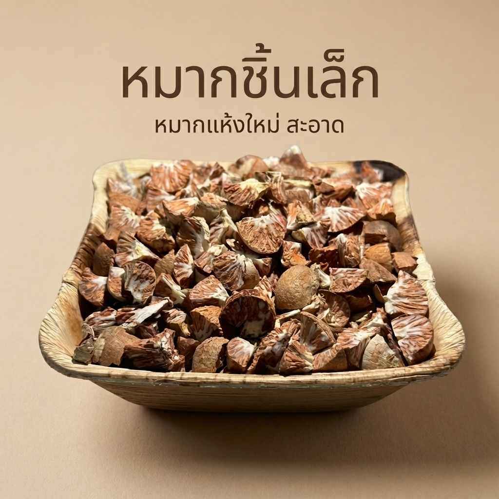 หมากแห้งชิ้นเล็ก สะอาด สะดวกใช้ง่าย ตากแดดธรรมชาติ หมากใหม่ หมากผ่า คัดเกรดA มีพร้อมจัดส่ง