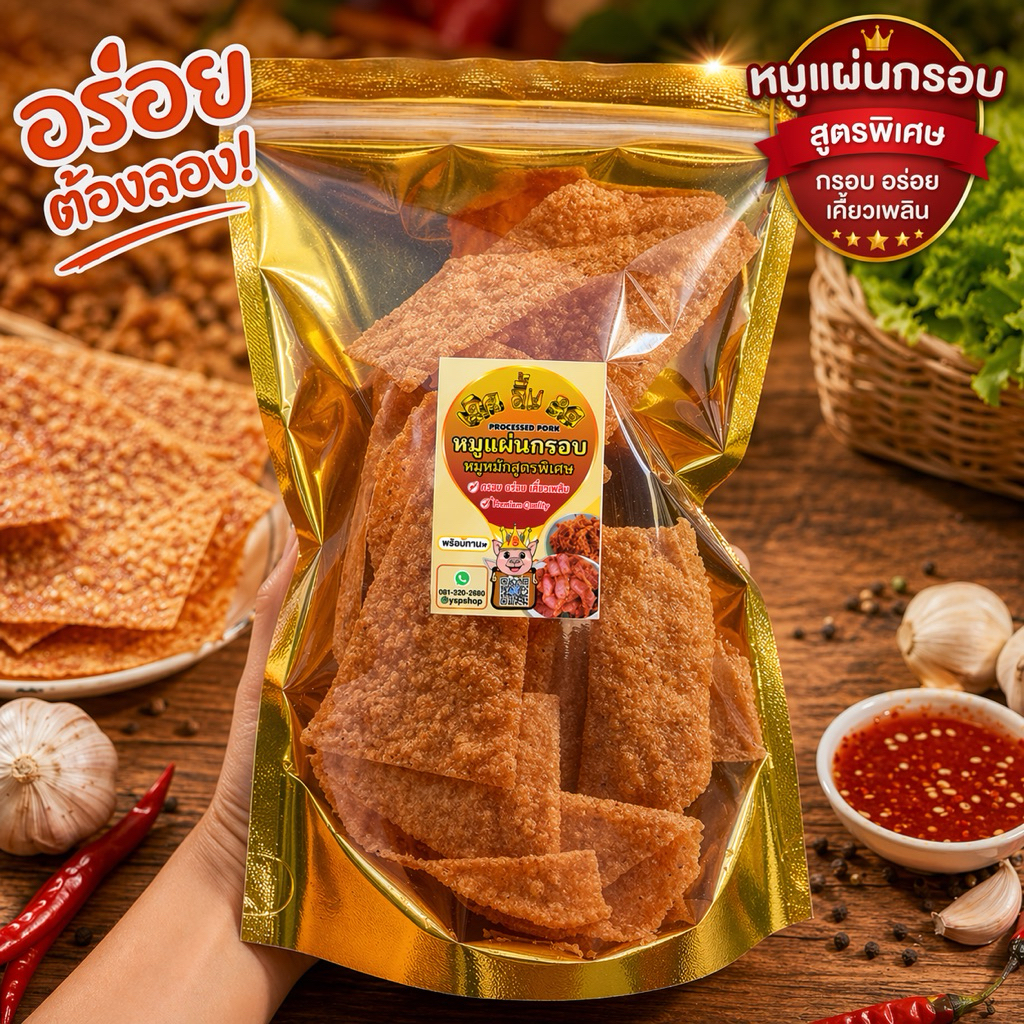 หมูแผ่นกรอบ  210กรัม