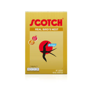 [แพ็ก6] Scotch(สก๊อต) รังนกแท้ สูตรไซลิทอล 40 มล.