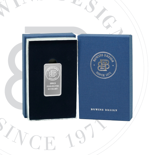 กล่องใส่แท่งเงิน 50 กรัม - Box for 50 grams of silver bars