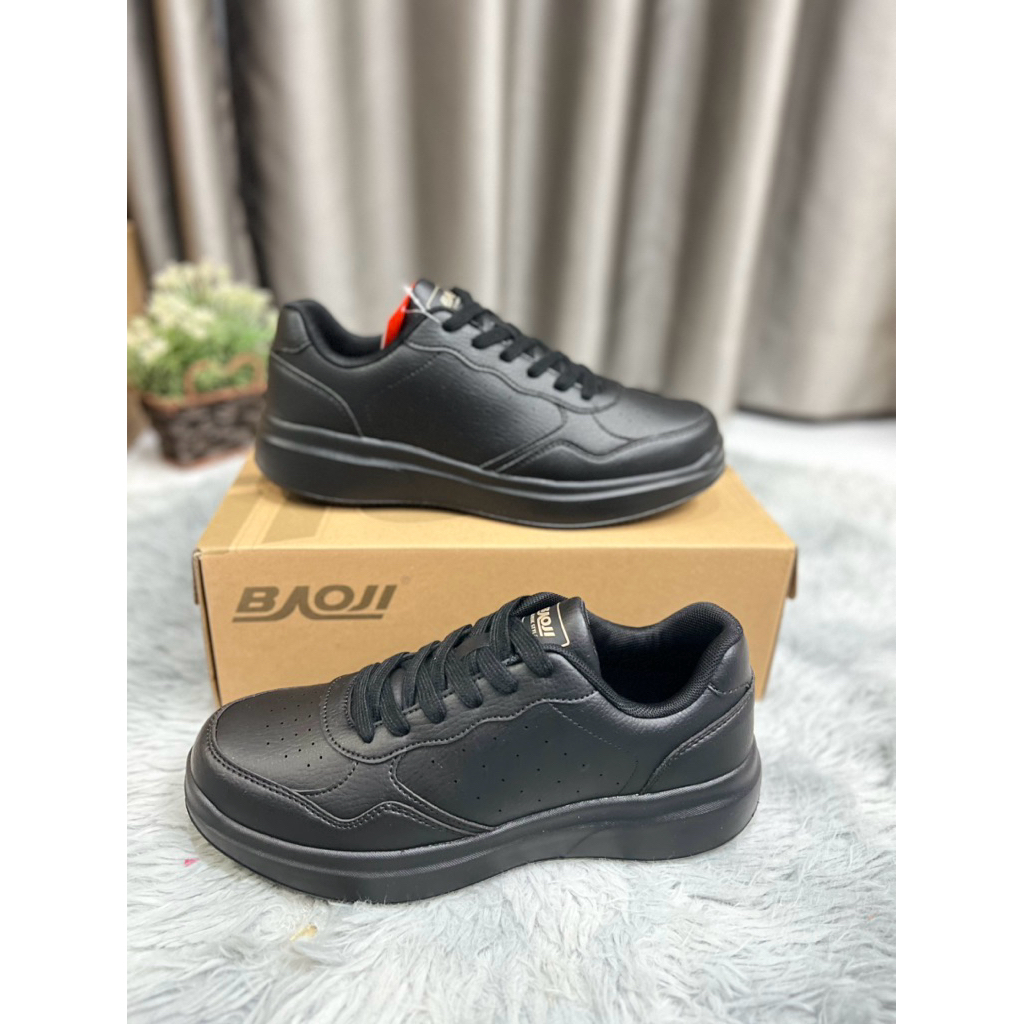 Baoji BJM928 รองเท้าผ้าใบบาโอจิ หนัง ไซส์ 41-45 ใส่ทำงาน ใส่เที่ยว ของแท้ พร้อมส่ง