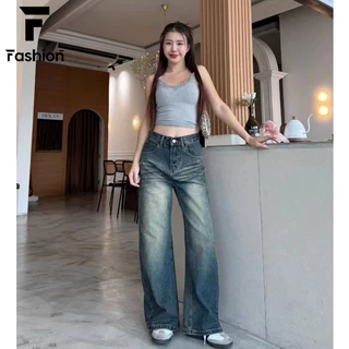 กางเกงยีนส์เอวสูง ทรงสวย ใส่แล้วขายาว 🦵 ทรงกระบอกใหญ่เกาหลี สไตล์ลิซ่า แมทง่าย ใส่ได้ทุกวัน ราคาถูกจริง