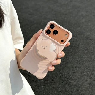 Ripple เคสกันกระแทก ชาร์จได้ ดีไซส์สวยหรู pop up แม่เหล็ก for iPhone 11 14promax 15promax 16promax 17promax 16plus i17