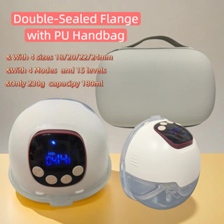 2pc เครื่องปั๊มนมไฟฟ้า ซิลิโคน เกรดโรงพยาบาล 3D แบบชาร์จไฟได…