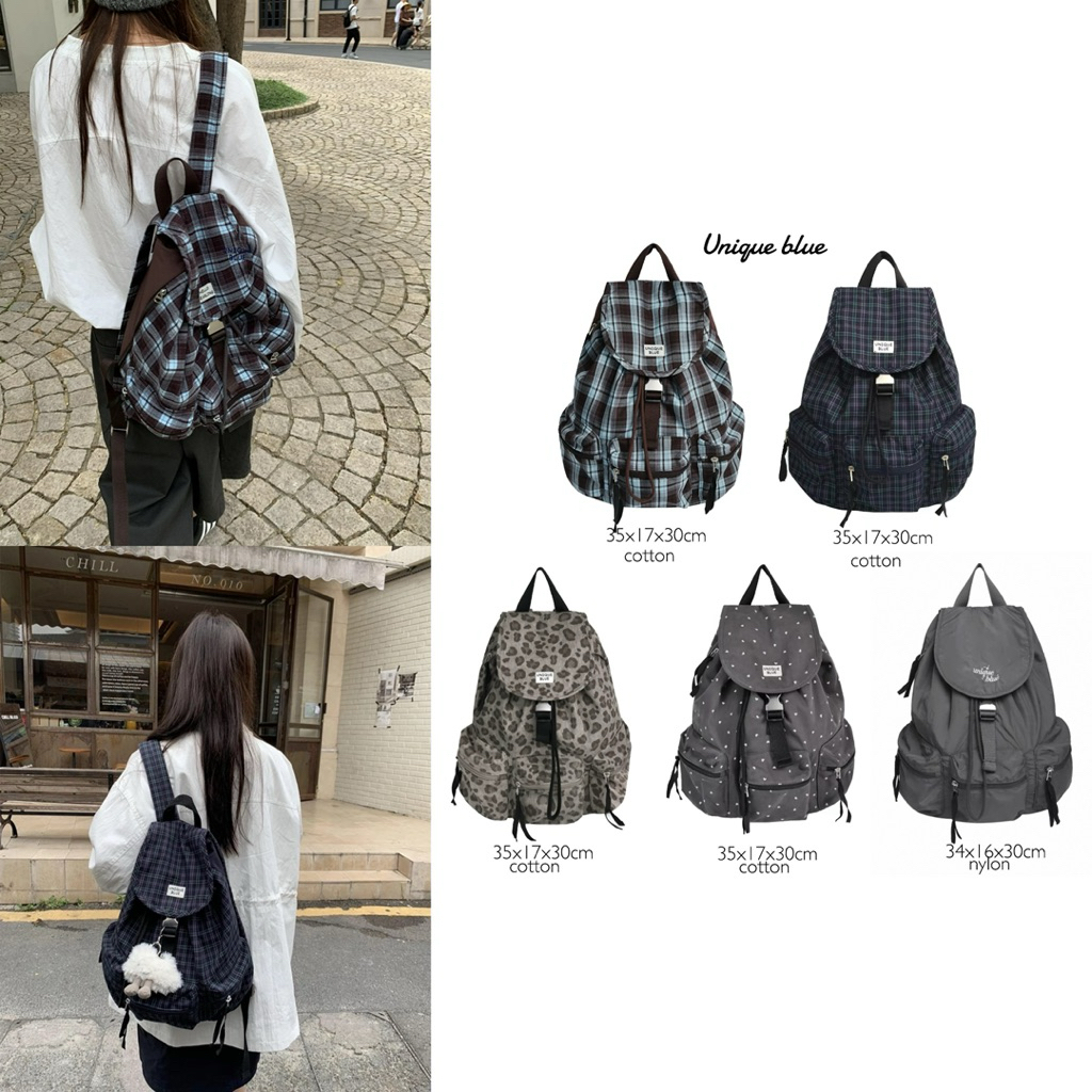 pre-order★Unique Blue backpack กระเป๋าเป้ ✴️ (รอบโปร)