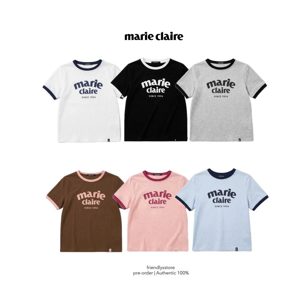 (pre-order) marie clair ringer tee รอบโปร ของแท้