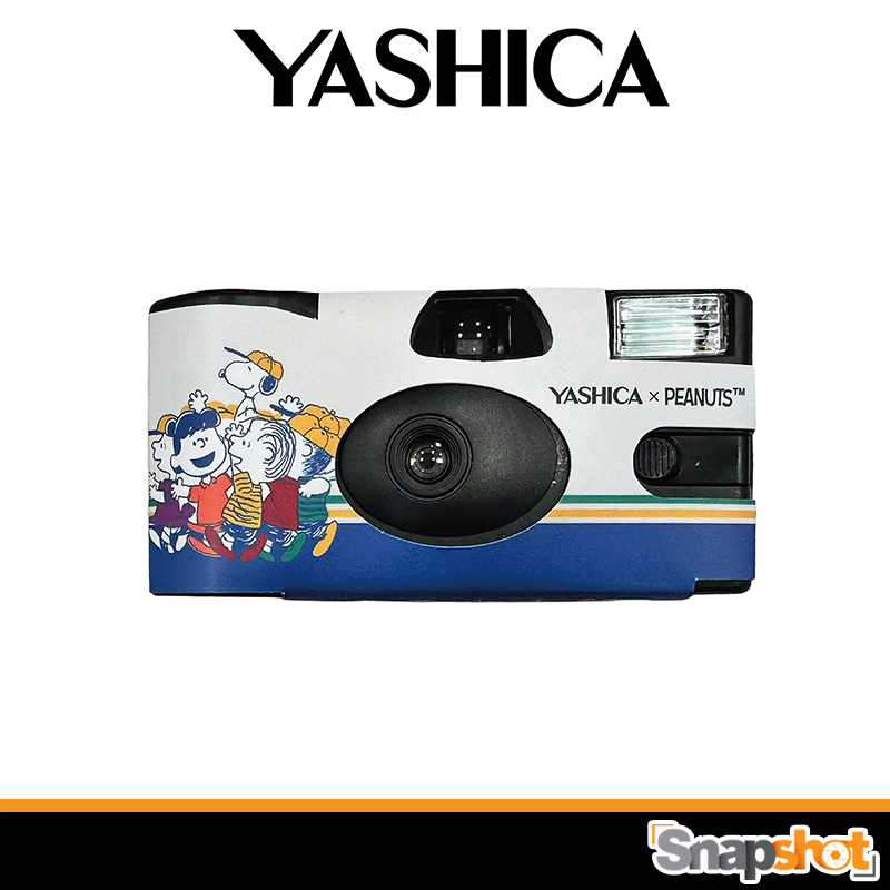 YASHICA x Peanuts Single Use Film Camera (Blue Sky Snoopy Squad) ประกันศูนย์ กล้องฟิล์มใช้แล้วทิ้ง