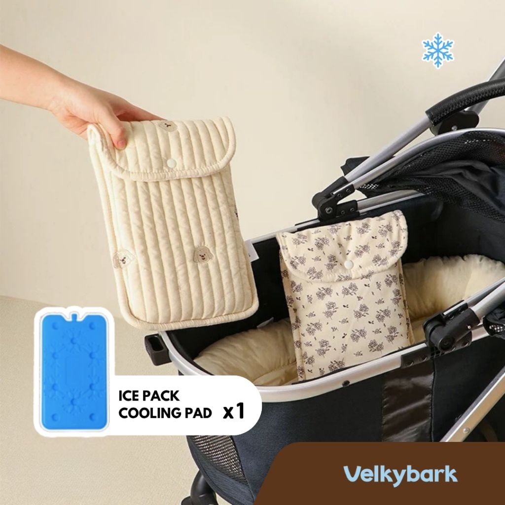 VELKYBARK [พร้อมส่ง] ปลอกใส่เจลเย็น❄️ พร้อมเจลเย็น ครบเซ็ท อุปกรณ์รถเข็นสัตว์เลี้ยง