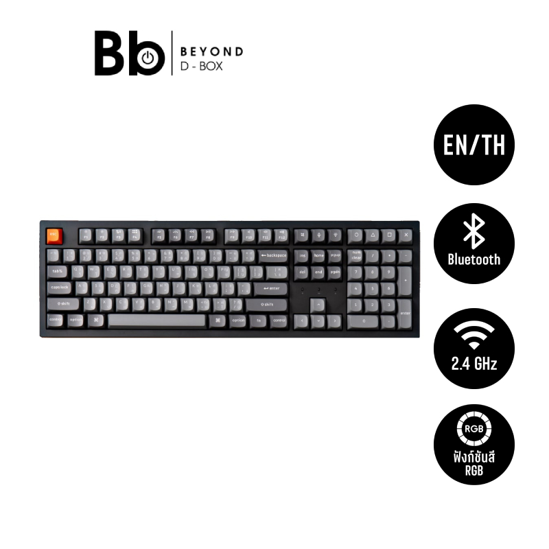 คีย์บอร์ดเกมมิ่ง Keychron K10 Max Swappable Gateron RGB Backlight Slient by BB Beyond D-Box