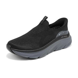 Skechers สเก็ตเชอร์ส รองเท้าลำลองผู้ชาย Men Slip-Ins Sport D'Lux Walker 3.0 Deklar Casual Shoes - 233248-BKCC (latest)