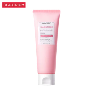 SKINTIFIC Niacinamide Brightening Cleanser ผลิตภัณฑ์ทำความสะอาดผิวหน้า 120ml