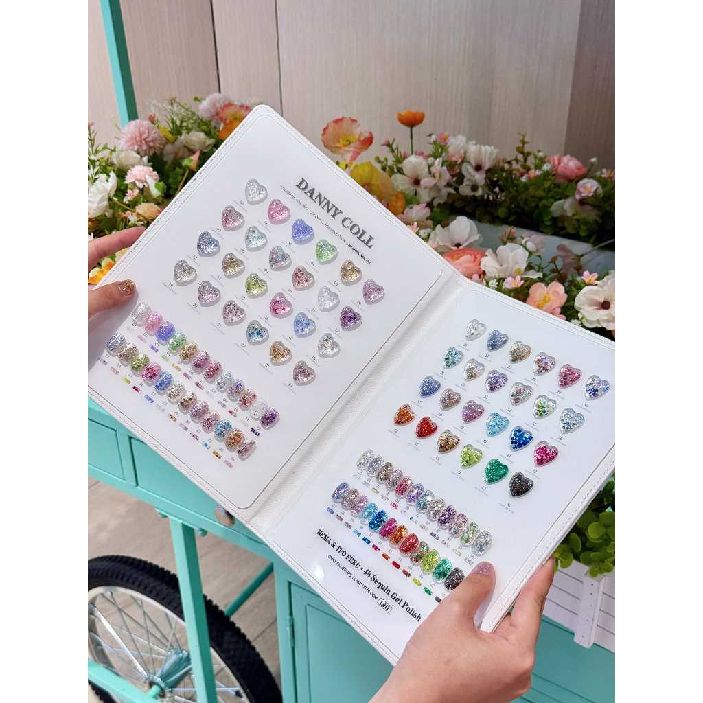 🔥พร้อมส่ง Hema & TPO Free🔥LO11 สีกลิตเตอร์ 48 สี แบรนด์ Danny Coll