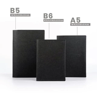 Folio: Book Cover (Black) ปกห่อหนังสือ ปกห่อนิยาย ผลิตจากจากกระดาษซักได้