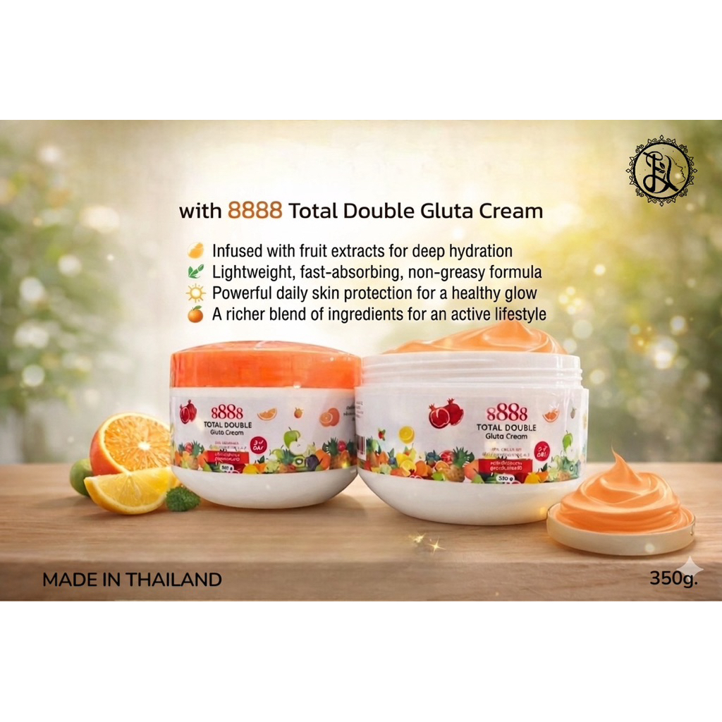 Totel Doubel Gluta Cream ครีมกลูต้าแปดแปดแปดแปด 350g.