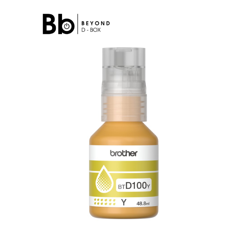 หมึกเครื่องปริ้น Brother Ink BT-D100Y Yellow by BB Beyond D-Box