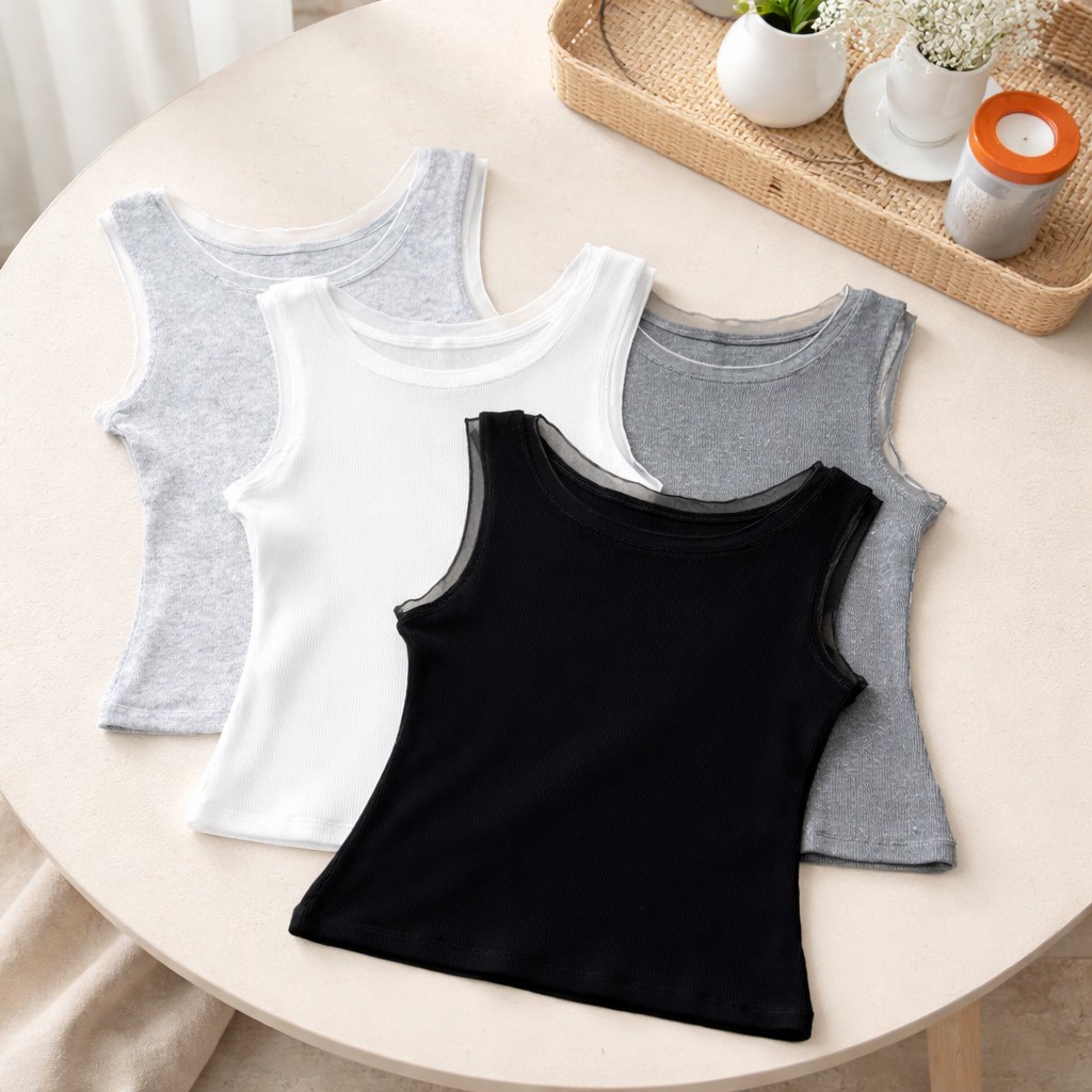 Mary Double Dream เสื้อกล้ามแต่งแขน