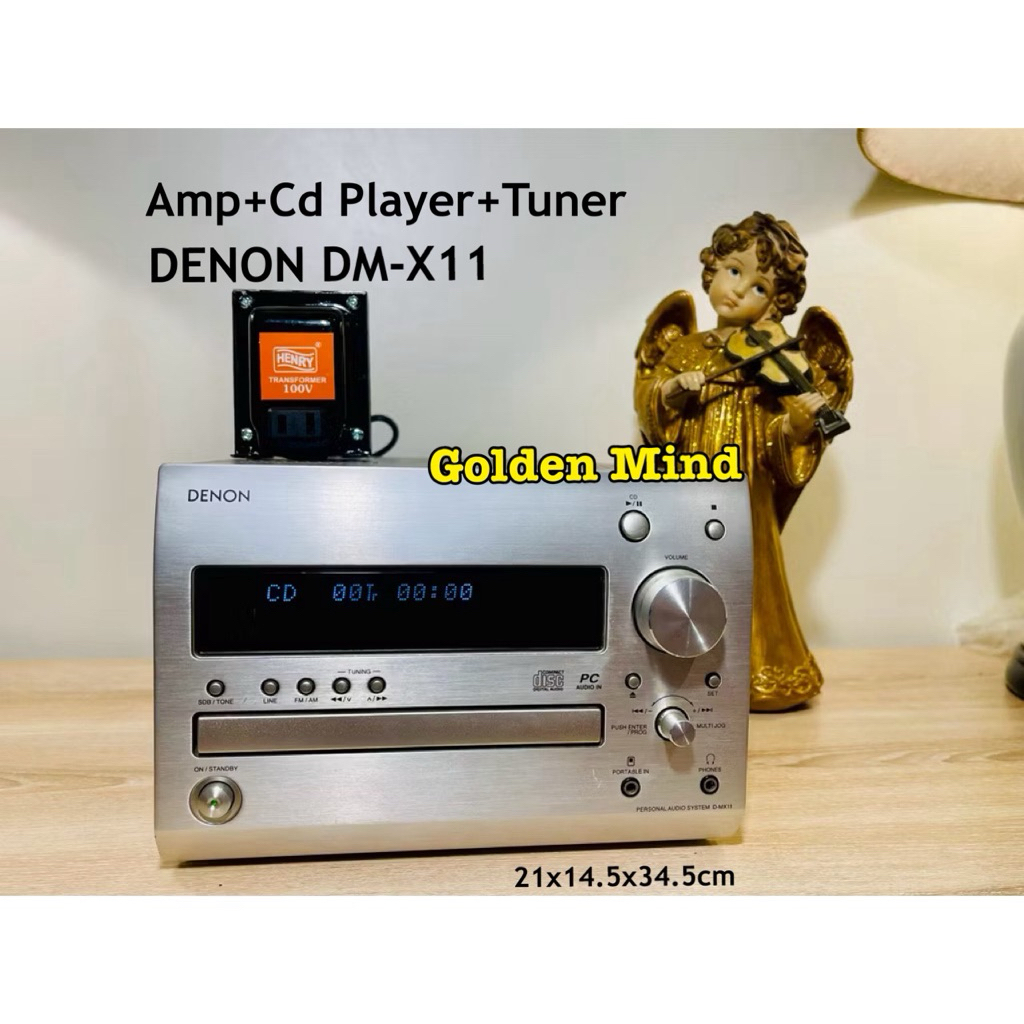 A-01-180224 DENON D-MX11 เครื่องขยายเสียงมือสองจากประเทศญี่ปุ่น 20+20W 6ohms ไม่มีรีโมท