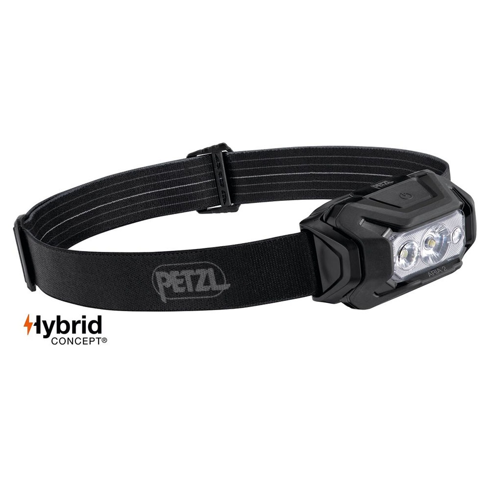 Petzl ARIA ® 2 RGB Headlamp ไฟฉายคาดศีรษะ 450 ลูเมนส์ เบาและกระทัดรัด มีไฟสีขาว,แดง,เขียวและน้ำเงิน ใช้งานได้หลากหลาย
